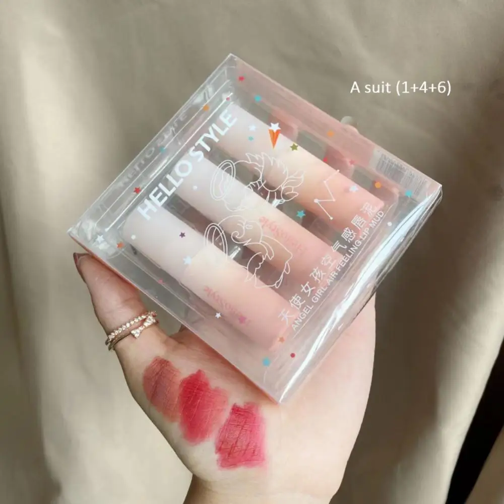 1/3st Velvet Matte lipgloss Lippenstift Set Lip Tint Waterproof Long Lasting Rode Lip Tint koreaanse Make-up Cosmetica Set Lip Make-up