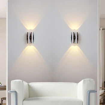 Moderne Indoor LED wandlamp Slaapkamer Bedside Lamp Woonkamer Home Verlichting Gang Gangpad Decoratie Aluminium Licht, AC85-265V