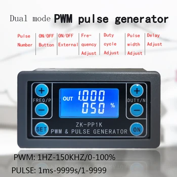 ZK-PP1K PWM puls frequentie, duty cycle instelbaar module blokgolf rechthoekig signaal generator