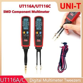 EENHEID UT116A UT116C Digitale Multimeter Pincet Smart SMD Tester elektrische Capaciteit Elektrische Weerstand Continuïteit Diode Test Meter