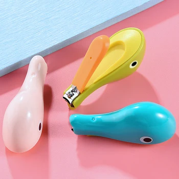 Schattige Dolfijn Baby Dagelijks Nagel Vinger Trimmer Schaar Nagelknippers Mini Manicure Cutter Baby Veiligheid Nail Care Kit Voor Op Reis