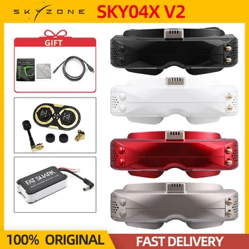 SKYZONE SKY04X V2 04X FPV Bril OLED-5.8 GHz 48CH Steadyview Ontvanger FPV Video Bril, Helm Hoofd Tracker RC Drone