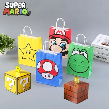 Super Marios Anime Randapparatuur Draagbare Tas Yoshi Toad Afbeelding Decoratie Prachtige Candy Box Cartoon Partij Levert Cosplay