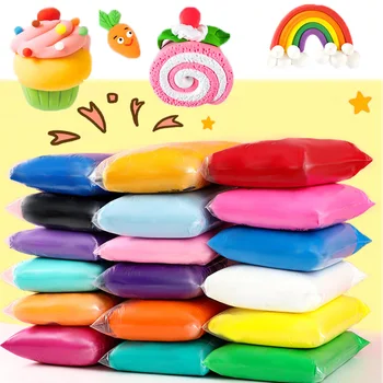 36 Kleur/Licht Klei, Plasticine Modellering Educatieve zelfhardende Klei Speelgoed Creatieve DIY Zachte Handgum Playdough Geschenken Speelgoed voor Kinderen