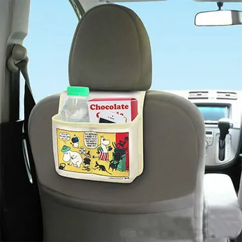 Snoopy Moomin Kawaii Japanse Cartoon Leuke Auto Stoel Naar Achteren Hangen Tas Multifunctionele Opslag Tas Tissue Box