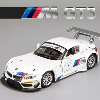 1:24 BMW Z4 GT3 M4 BMW M6 CSL Race-Auto Legering Model Auto Speelgoed Diecasts Casting Licht en Geluid de Auto Speelgoed Voor Kinderen Voertuig
