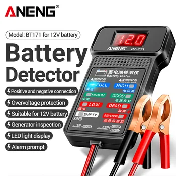 ANENG BT-171 Multifunctionele Batterij Testers 12V Auto-Reparatie-Industrie Detectie met LED-Reverse Scherm Elektricien Tool