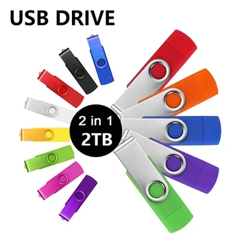 USB 3.0-OTG-Stick 2TB type c otg 2TB otg-stick metal flash drive 2tb Flash Disk mrico 1TB USB-Stick 2TB U-Schijf van 512 gb