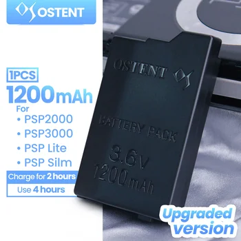 OSTENT Hoge Kwaliteit Echte Capaciteit van 1200mAh 1400mAh 3,6 V Lithium-Ion Accu Vervanger voor Sony PSP 2000/3000 PSP-S110