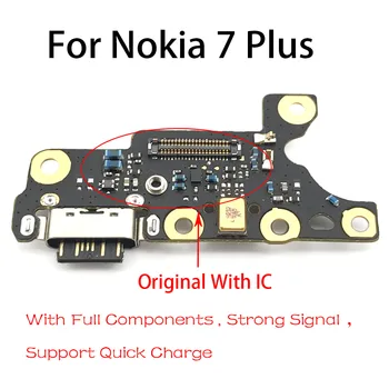 Type-C-Poort Opladen de Lader van USB-Aansluiting Raad Voor Nokia-7 plus 7+ TA-1049 1055 1062 Poort Opladen van Bestuur Module Vervanging Pa