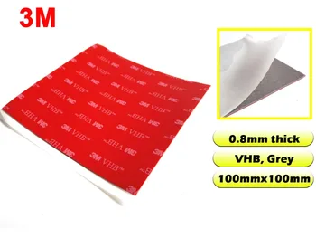 3M VHB 5608 Dubbelzijdig Klevende Acryl Foam Tape Sticker Montage Tape Grijs 100 mm*100 mm*0,8 mm