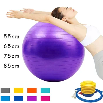 Nieuwe PVC Fitness Yoga Bal Verdikte Explosieveilige Oefening Home Gym Pilates Apparatuur Balans Bal 45 cm/55 cm/65 cm/75 cm/85 cm