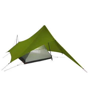 VLAM S CREED XUNSHANG Ultralight Camping Tent 20D Nylon Beide Zijden Silicium onderdak tarp 1 Persoon 3 Seizoen Regen Vliegen Tent Tarp