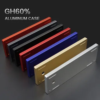 GH60 het Anodiseren van Aluminium CNC Geval 60% Lay-out Mechanical Gaming Keyboard Case Compatibel GK61x GK64x Pok3r Faceu 60 A60 XD60 XD64