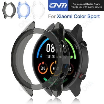 Transparante Soft Case voor XiaoMi Horloge Kleur Sports Beschermende Bumper Cover voor Mi Horloge algemene Versie Smartwatch Protector