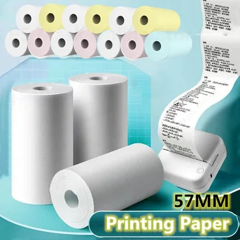 57mm HD Thermisch Papier Kleur zelfklevende Afdrukken op Papieren etiketten Papier Instant Printer het Papier Vervangende Accessoires