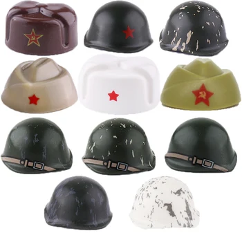 Bouwstenen Bakstenen Figuur Speelgoed Accessoires Sovjet-Unie WO2 Helmen SSH40 Sneeuwveld Militaire MOC Speelgoed Cadeaus Voor Kinderen