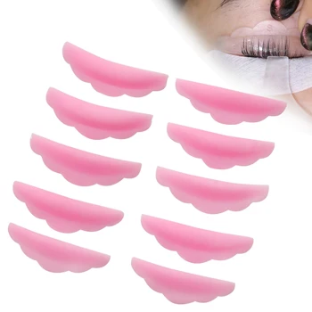 5 Paar eyelash Perm pad Silicone Bescherming Pads Wimper Extension Hijs-en Krultang Shield Patch vrouwen Make-up tools