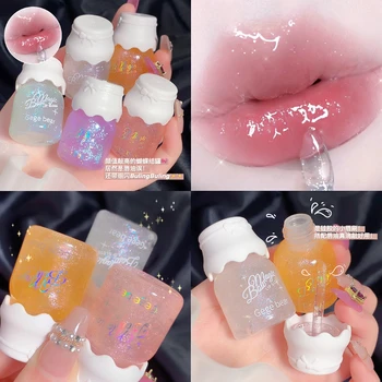 Lipgloss Shiny Lip Voller Lip Olie Langdurige Hydraterende Jelly Lip Tint Lipstick, Lip Care Cosmetics Hydraterende Labiale