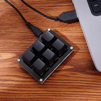 OSU Mini 6key Toetsenbord Photoshop Tekenen Keyboard Support Rode knop Programmeren Macro Toetsen Mechanische Toetsenbord