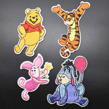 Disney Winnie The Pooh Knorretje Eeyore Ijzer Op Geborduurde Kleding Patches Voor Meisje, Vrouw, Kleding Stickers Kleding Groothandel