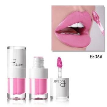 1PC Sexy Roze Vrouwen Lippenstift 16 Kleuren Blijvend Waterdicht Vloeistof Potlood Mat Vloeibare Lipstick van Make-up Non-Stick Cup lipgloss