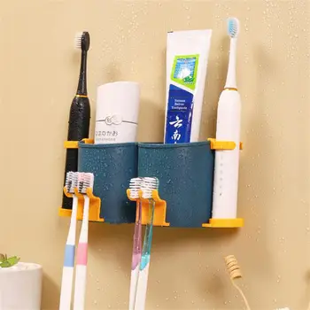 Elektrische Tandenborstel Houder Voor Scheerapparaat Rek Multifunctionele Tandenborstel Tandpasta Dispenser-Kop Afvoer Opslag Plank Badkamer Accessoire