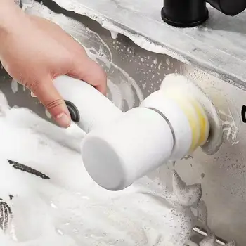 Elektrische Borstel Handheld Keuken Reiniger Draadloze Spin Scrubber Badkamer Oplaadbare Kwastje Douche Voor Het Reinigen Van