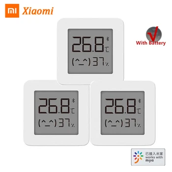 XIAOMI Mijia Bluetooth-compatibele Thermometer 2 Draadloze Slimme Elektrische Digitale Hygrometer Thermometer Werkt met Mijia APP