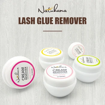 NATUHANA Crème Remover voor Professionele Wimper Extension Lijm Remover, Valse Wimpers Geen Irritatie Remover voor Make-up Tools