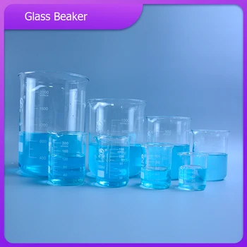 50-3000ml Borosilicaat Afgestudeerd Glazen Beker in hoge vorm glas maatregel cup Laboratorium Apparatuur