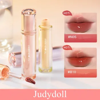 Judydoll Cherry Spiegel Water Lip Gloss Lip Glaze Jelly Transparante Olie Waterproof Liquid Lipstick Naakt Heldere Tint Make-Up