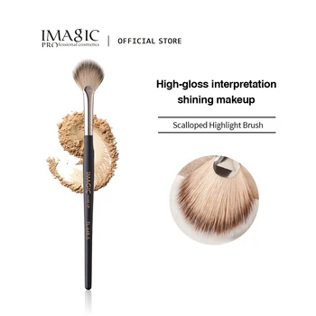 IMAGIC 1Pc Markeren Blush Brush Zwart Gezichtsbehandeling Make-up Zacht Professionele Hoogwaardige Multifunctionele Cosmetische Schoonheid Tool