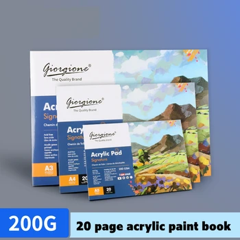 Acryl verf boek 20 vel A3/A4/A5 professionele olieverf op papier speciale pigment kladblok schilderij boek schilderij kunstenaar