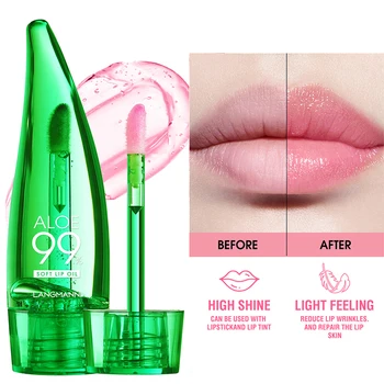 Natuurlijke Aloë Vera Color Changing Lipgloss Langdurige Voedzaam Lippen Zorg Temperatuur Wijzigen Hydraterende Lippenbalsem Lippenstift