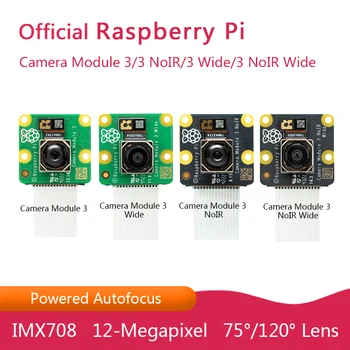 Officiële Raspberry Pi Camera Module 3 /3 Breed SONY IMX708 75/120 diagonale beeldhoek van een 12-megapixel sensor Aangedreven autofocus