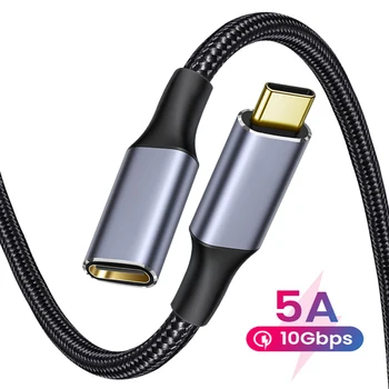 USB 3.1 verlengkabel USB-C PD100W 10Gbps Verlengen Kabel Male-Female Type C Extender thunderbolt3 kabel Voor MacBook Pro Xiaomi
