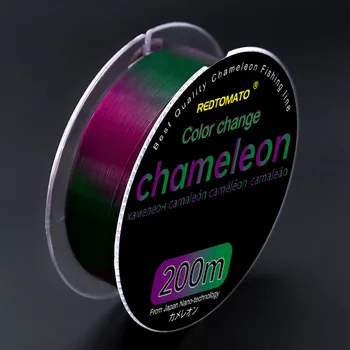200m Kameleon vislijn Monofilament Kleur Veranderende Fluorocarbon Gecoat Sterke Nylon Lijn Zee/Zoetwater Vissen Accessoires