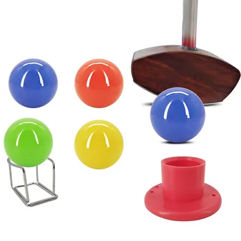 Nieuwe Stijl Golf Park Bal Effen Kleur Golf Ballen met een Diameter van 6cm/2.36 in Multi-Kleur Leverbaar Park Golf Bal Tee Clip Golf Benodigdheden