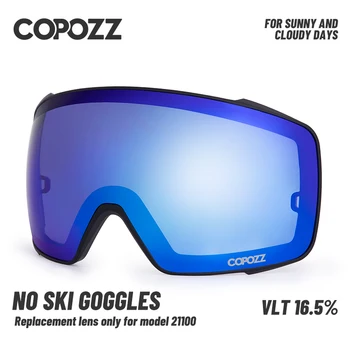 COPOZZ 21100 Brillen van de Ski Magnetische Vervanging van de Lenzen Niet-gepolariseerd