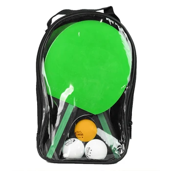 Ping Pong Peddels en Tafeltennis Set Pack van 2 Ping Pong Rackets met 3 Ballen en draagtas voor Beginners Jongens Meisjes