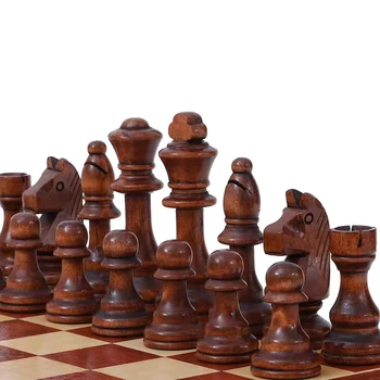 32 Stuks Houten Chess King Hoogte 110mm Spel Chessmen Schaken Leathe Raad Wedstrijden Jongen Volwassen Schaken Cadeau