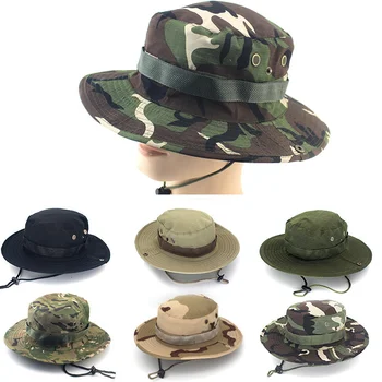 Outdoor Camouflage Visser Hat Tactische Training Uitbreiding Ademend Militaire Opleiding Camping Zonnebrandcrème, Hoed Vissen Cap