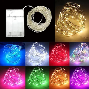 5M/10M LED-Fee Light Mini Christmas Light koperdraad String Licht, Nacht lamp Waterdicht voor Bruiloft Xmas Partij Garland
