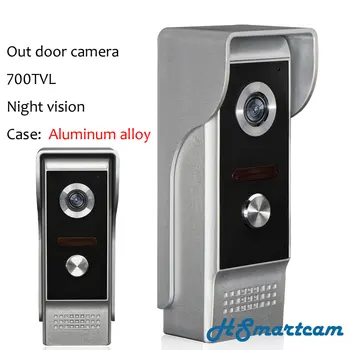 Nieuwe Home Security Buiten de deur 700TVL Camera Night vision (Zaak Aluminium legering) Voor Video-Intercom Deurbel Systeem Deur Bell Telefoon