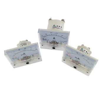 85C1 Ampèremeter DC Analoge Huidige instrumentenpaneel Mechanische Pointer Type 1/5/10/20/30/50/100/200/300/500mA Een