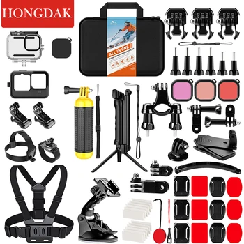 HONGDAK voor GoPro Hero 11 10 Zwart Set Accessoires voor de Go Pro Hero 9 Actie Camera Kit Selfie Stok Statief Met borstband