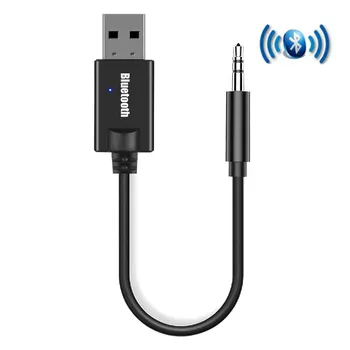 Bluetooth-Ontvanger Car Kit Mini-USB-Aansluiting van 3,5 MM AUX Audio-Auto MP3-Dongle Adapter voor Draadloos Toetsenbord FM-Radio Luidspreker