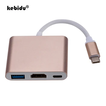 kebidu Type c HDMI-compatibele Converter Adapter Usbc-naar-HDMI-compatibel zijn/USB3 geschreven.0/Type C Type Adapter-C HUB Aluminium Macbook