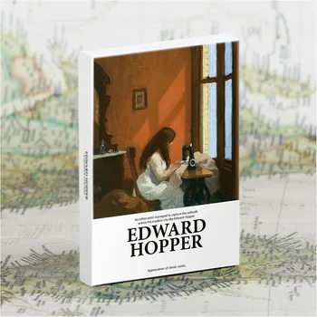 30 stukken/set Art Museum Serie Beroemde Kunstenaars Edward Hopper engels Briefkaarten Enveloppen Illustratie Ansichtkaarten Muur Stickers